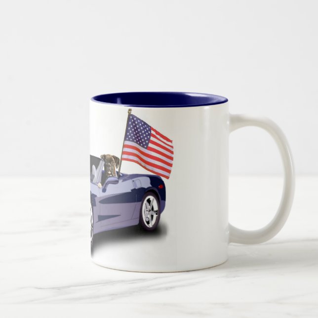 Boxeador en taza sportscar azul (Derecha)