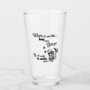 Boxer arte moderno slogan de raza de perro adorabl
