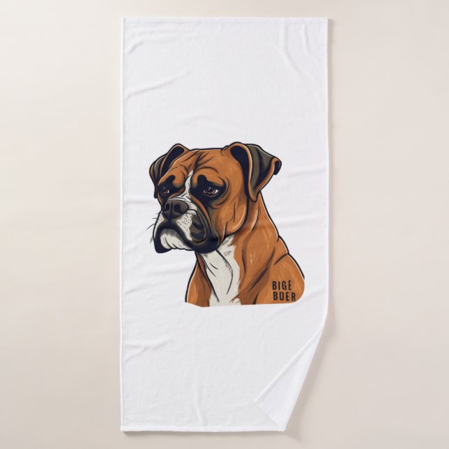 Boxer Bark Diseña diseños gráficos punquíticos (Toalla de baño)