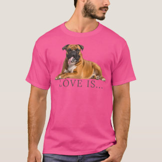 Boxer Camiseta De Perro Mamá Papá El Amor Es Una M