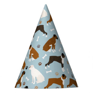 Boxer Dog Bones y Paws Fiesta Gorra