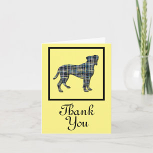Boxer Dog Gracias Tarjeta De Saludo