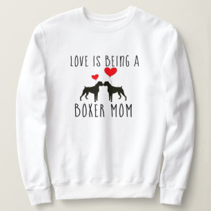 Boxer Dog Mom Camisetas - El amor es un perro fant