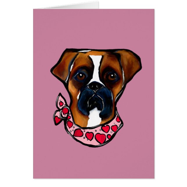 Boxer Dog Valentine (Frente)