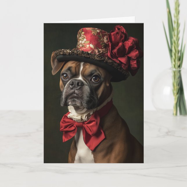 Boxer Navidad Victoriano Perro (Anverso)