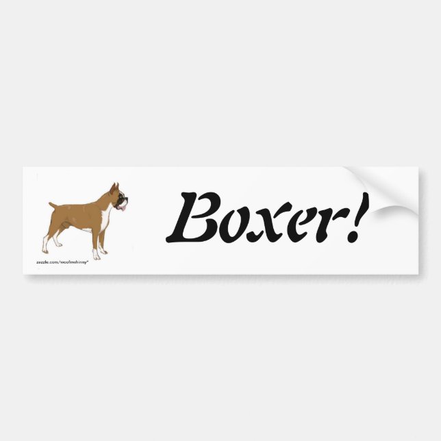 ¡Boxer! Pegatinas para coches (Frente)