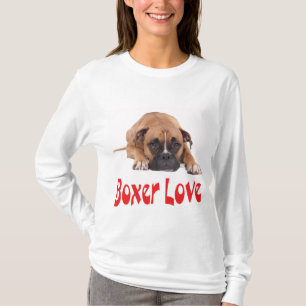Boxer Perro Cachorro "Amor Boxer" Camisa Tee
