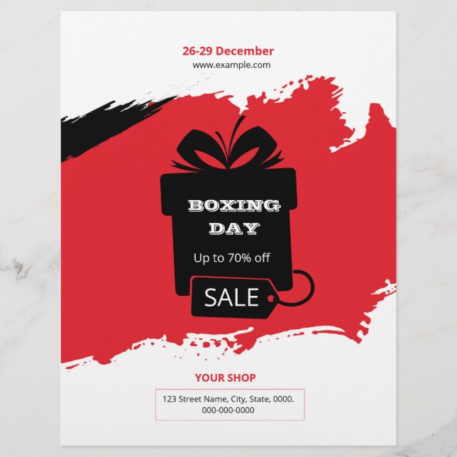 Boxing Day Sale Flyer (Frente)