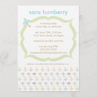 Boy Baby Shower Invitación - Paraguas