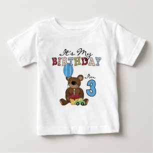 Boy Bear camisetas y regalos de tercer cumpleaños