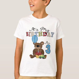 Boy Bear camisetas y regalos de tercer cumpleaños