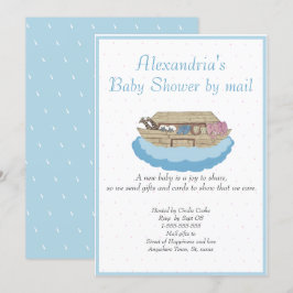 Boy Blue Noah Ark Baby Shower por invitación por c