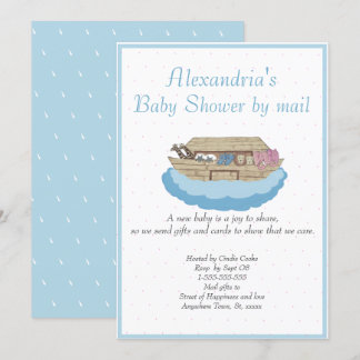 Boy Blue Noah Ark Baby Shower por invitación por c