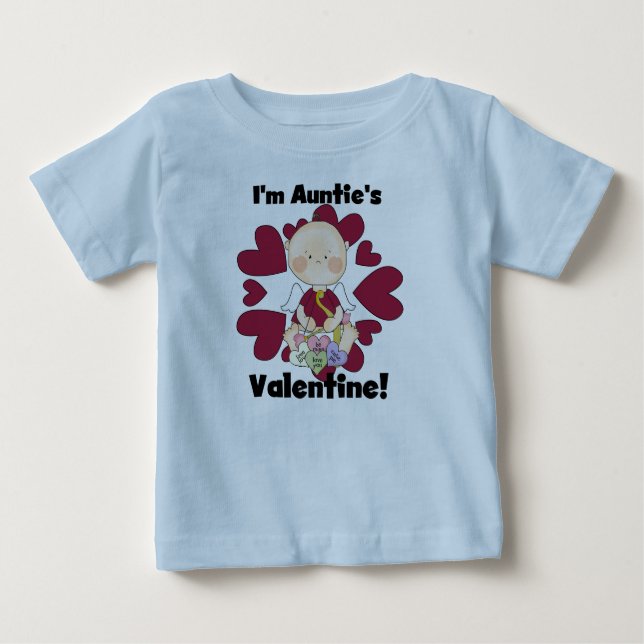 Boy Cupid Auntie camisetas de San Valentín y regal (Anverso)