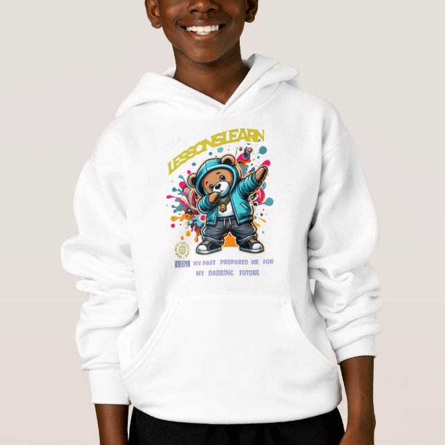 BOY/KIDS DABBING FUTURE LESSONS LEARN HOODIE  (Anverso)