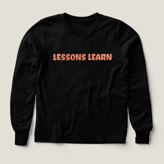 Boy/Kids Energy Flow Lessons Learn Long Sleeve  (Diseño frontal)
