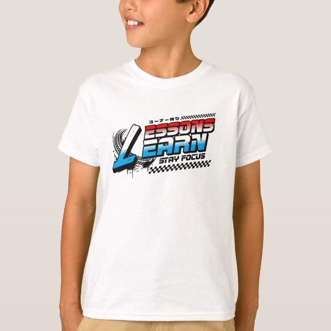 BOY KIDS FOCUS LESSONS LEARN JERSEY T SHIRT  (Anverso)