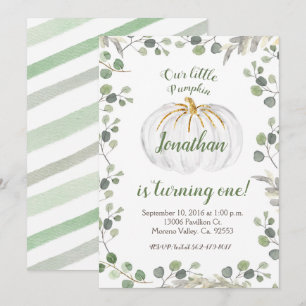 Boy Our Pumpkin está convirtiendo una invitación a