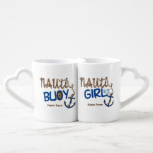 Boya de Nauti - tazas del barco del chica de Nauti