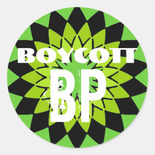 BOYCOTT BP - envase de 6 pegatinas