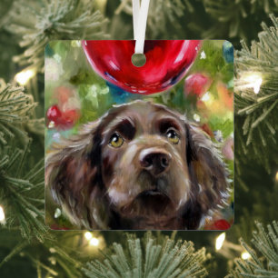 Boykin Spaniel Navidades "Wish" de los adornos de 