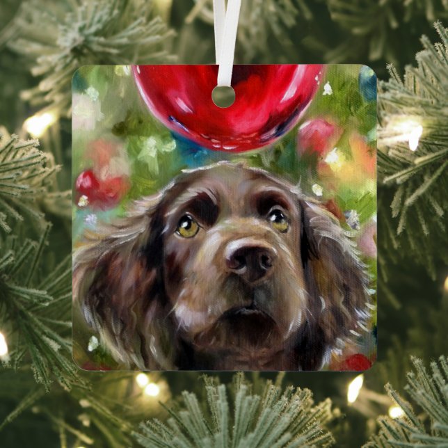 Boykin Spaniel Navidades "Wish" de los adornos de  (in situ)