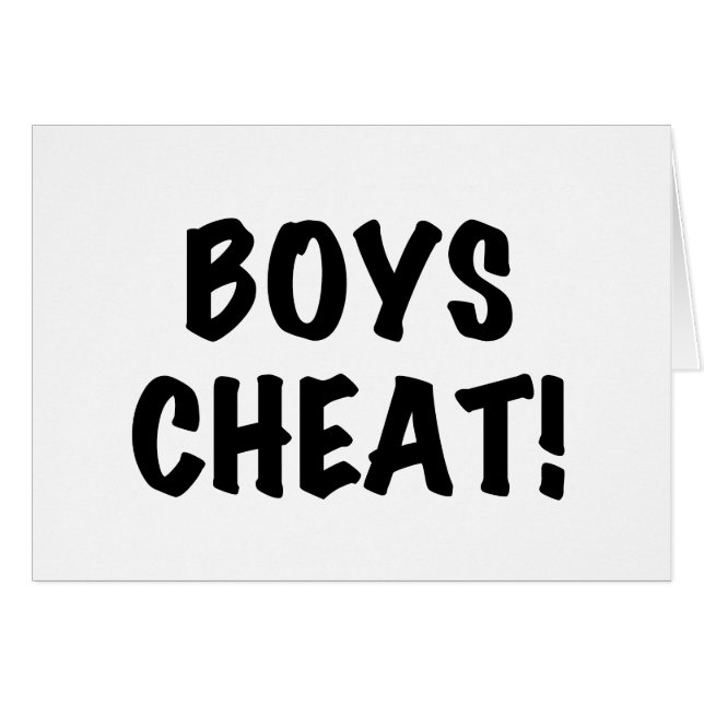Boys Cheat (Anverso (Horizontal))