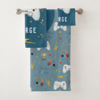Boys Guay Blue Video Game Kids Gamer