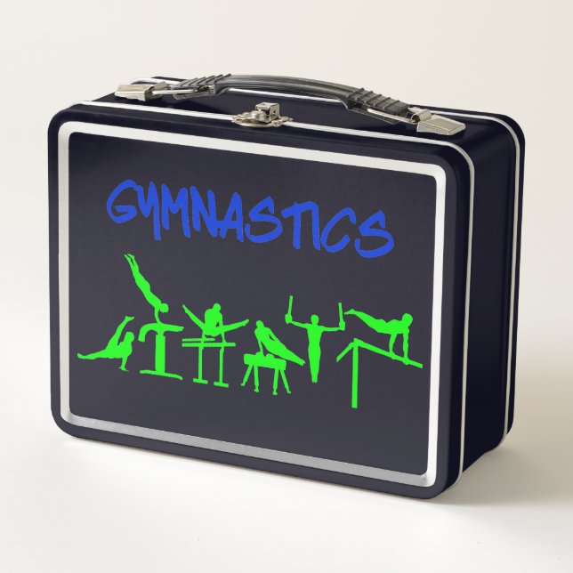 Boys Gymnastics Eventos Lunchbox Metalizado (Anverso)