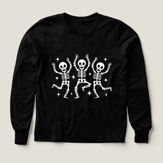 Boys Halloween Skeletons Shirt (Diseño frontal)