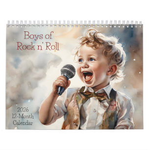 Boys of Rock and Roll 2026 Calendario 12 meses