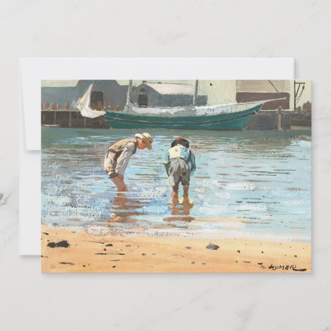 Boys Wading | Winslow Homer (Anverso)