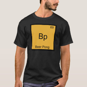 Bp - Beer Pong Camiseta divertida con símbolo de e