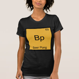 Bp - Beer Pong Camiseta divertida con símbolo de e
