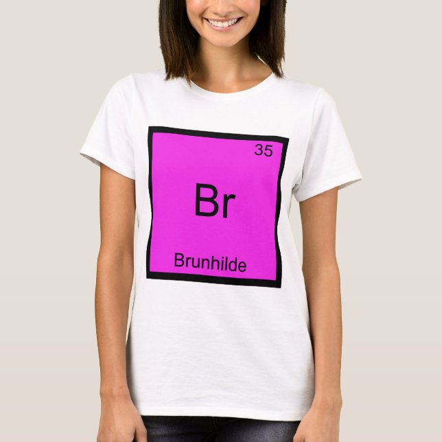 Br - Brunhilde Camiseta Divertida Símbolo Elemento (Anverso)