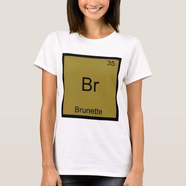 Br - Camiseta divertida con símbolo de elemento qu (Anverso)