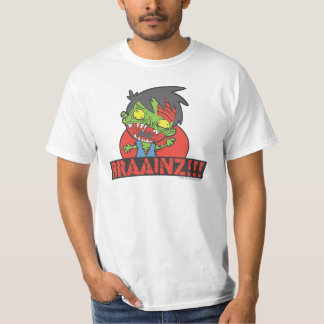 ¡BRAAINZ!!! Camisa del zombi (la MEJOR CAMISETA