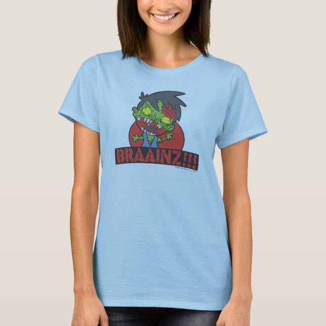 ¡BRAAINZ!!! Camisa del zombi (mujeres, otros (Anverso)