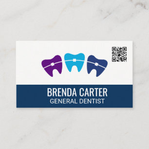 Braces on Teeth   Tarjeta de presentación de códig