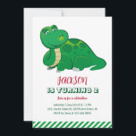 Brachiosaurus Kids Jurassic Invitación al cumpleañ<br><div class="desc">Diseño perfecto para niños,  niños o chicas que aman dinosaurios,  dinos personalizados,  T-rex y otras especies de dinosaurios. Perfecto para la fiesta de cumpleaños temática Jurásica. Puede personalizar de la redacción para que se ajuste a otras ocasiones.</div>