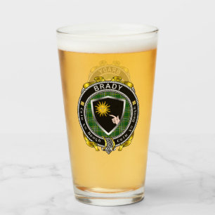 Brady Irish Shield Beer Glass