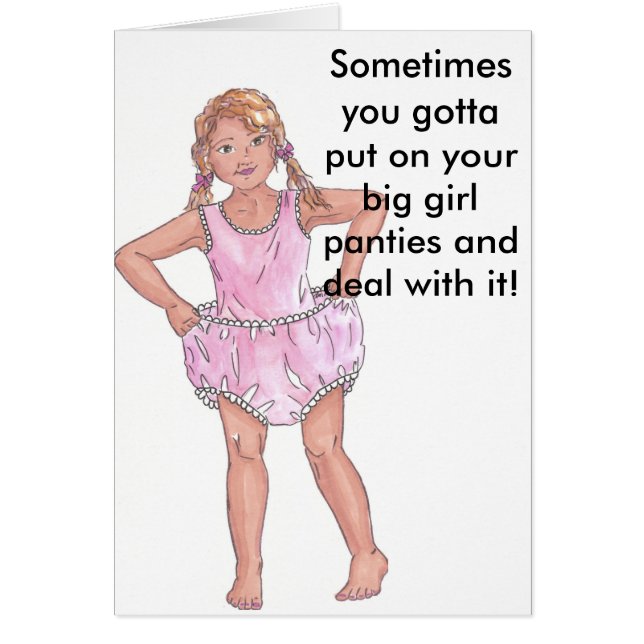 Bragas grandes del chica (Frente)