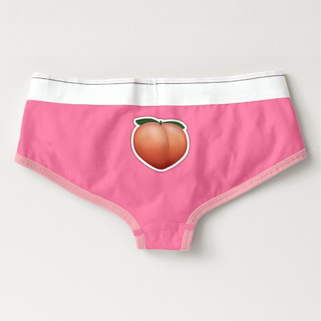 Bragas Peach Emoji American Appartal Cotton Spandex Brief (Reverso)