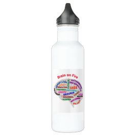 Brain on Fire Awareness Month botella de agua