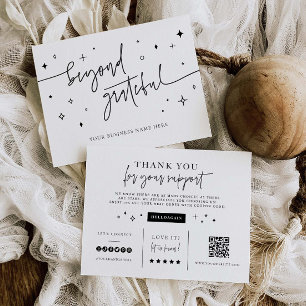 Branding Small Business Shop Gracias Tarjeta de Cu