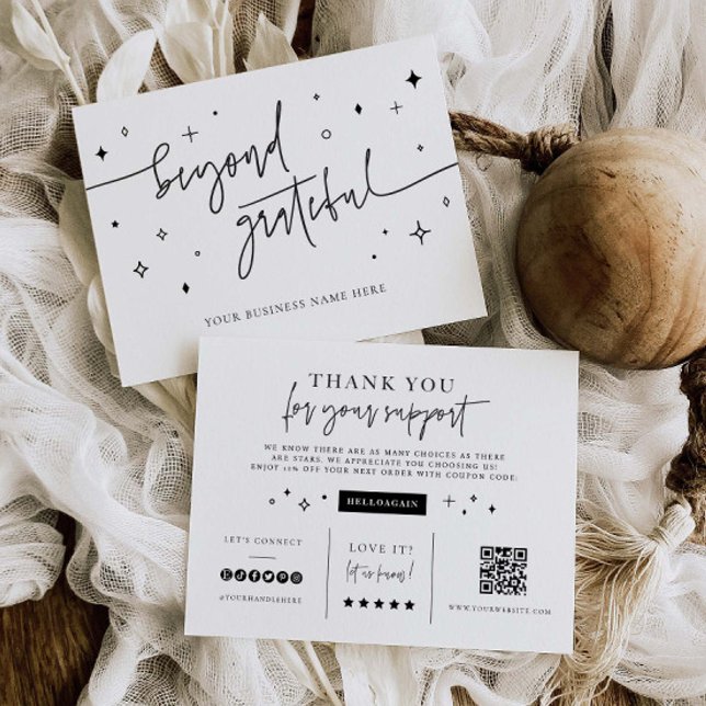 Branding Small Business Shop Gracias Tarjeta de Cu (Subido por el creador)
