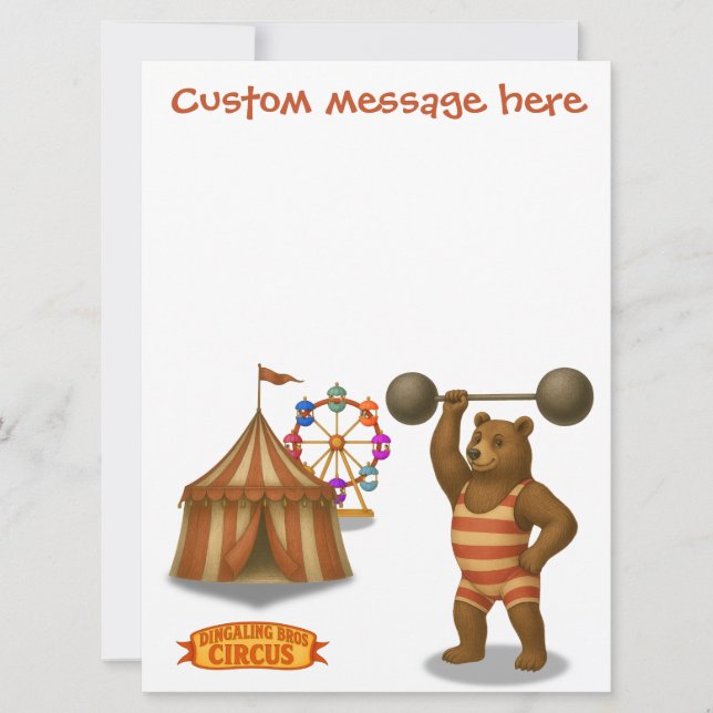 Brandon, oso fuerte de circo (Anverso)