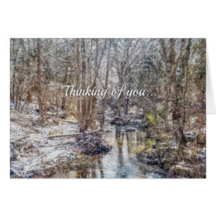 Branson Fall Creek Winter Snow Painterly TOY Card