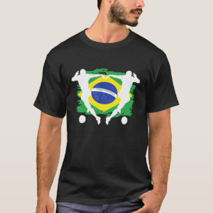 Brasil: Bandera de fútbol con atuendo de Jersey
