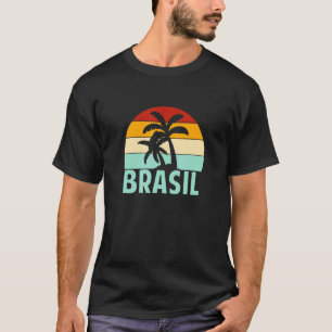 Brasil Jersey Por Amor Brasil Bandera Árbol Retro